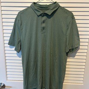 Lululemon Evolution Short Sleeve Polo Shirt; Men's Large; Green